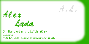 alex lada business card